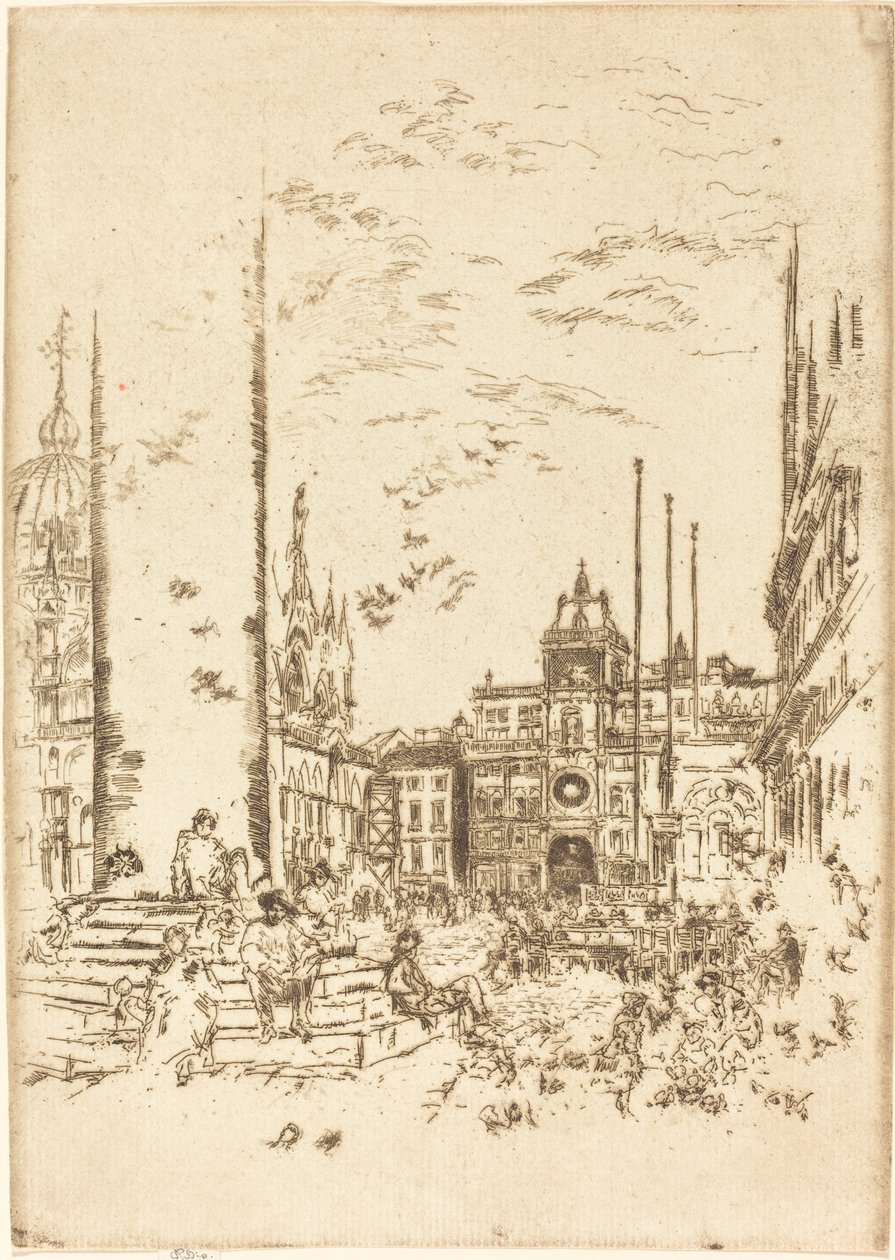 La Piazzetta - James Abbott McNeill Whistler