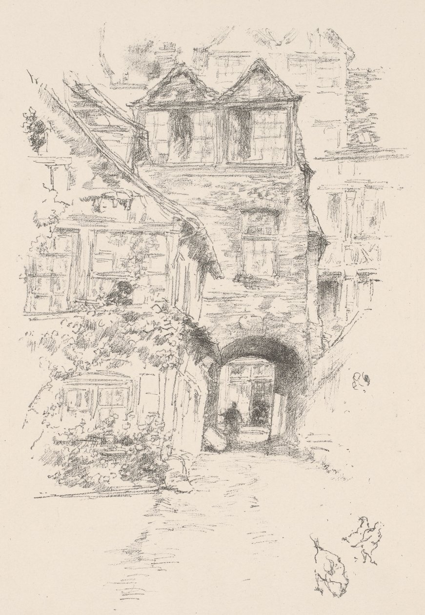 La maison du prêtre, Rouen - James McNeill Whistler
