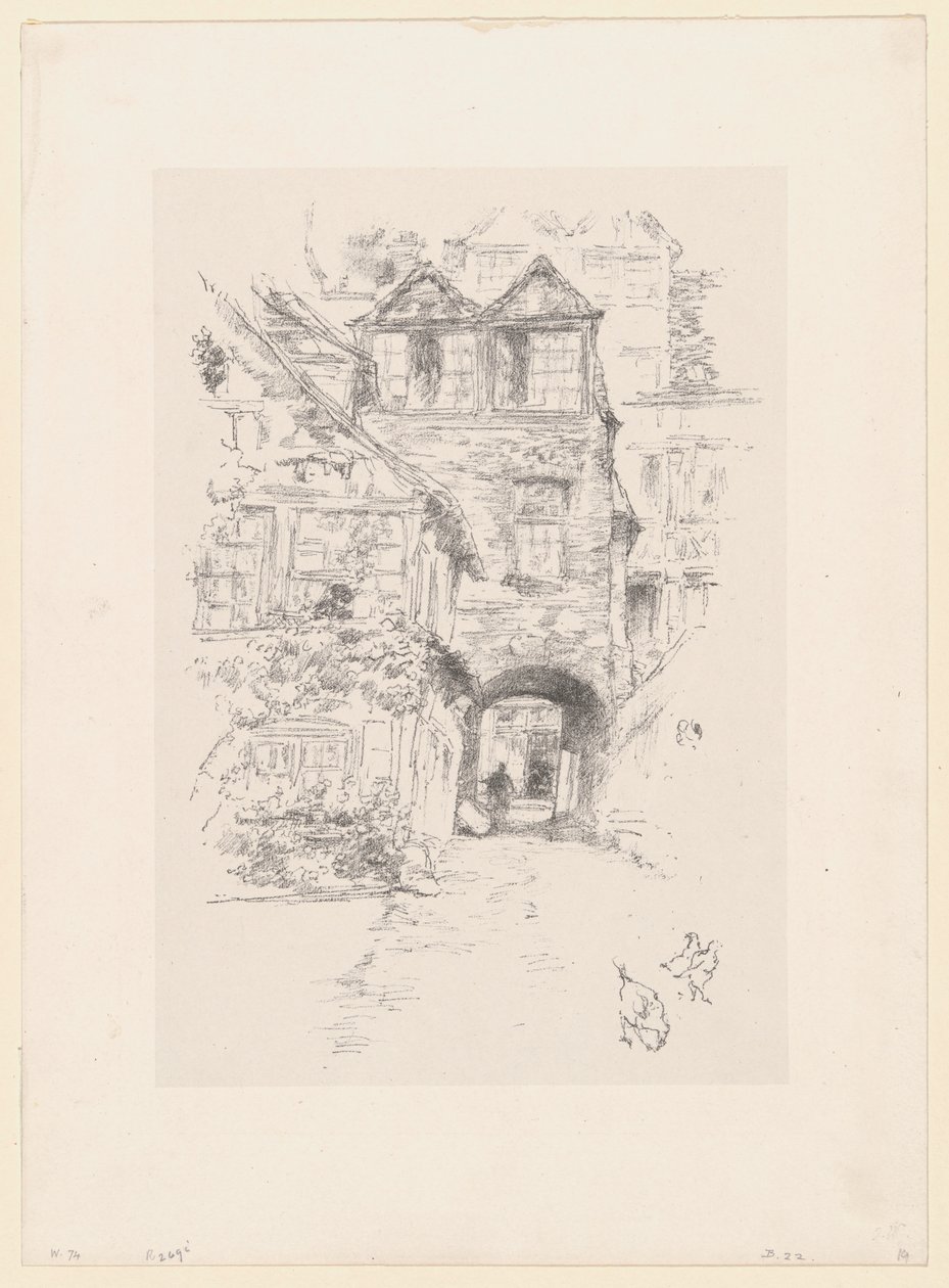 La maison du prêtre, Rouen - James McNeill Whistler