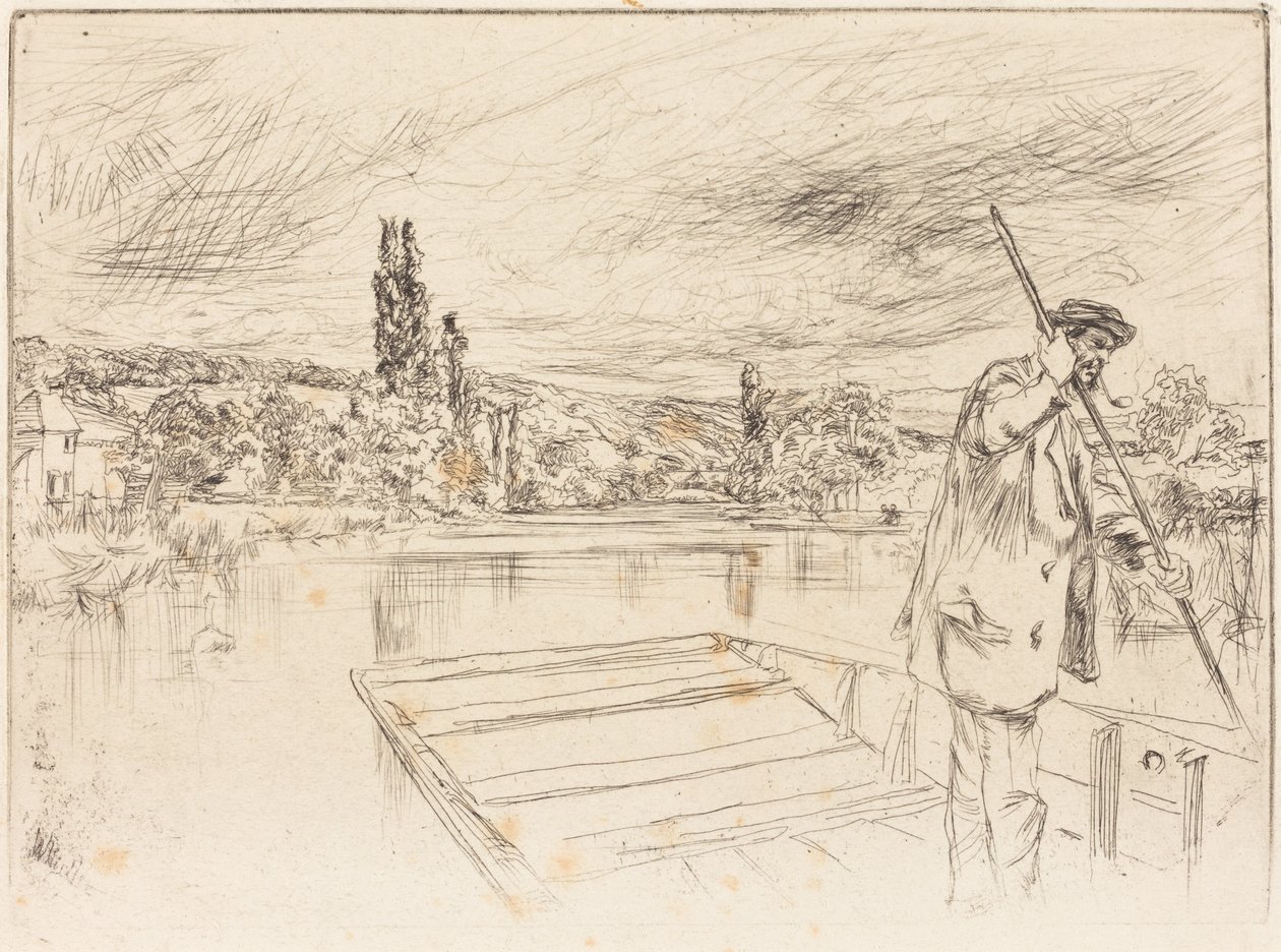 La barque plate - James McNeill Whistler