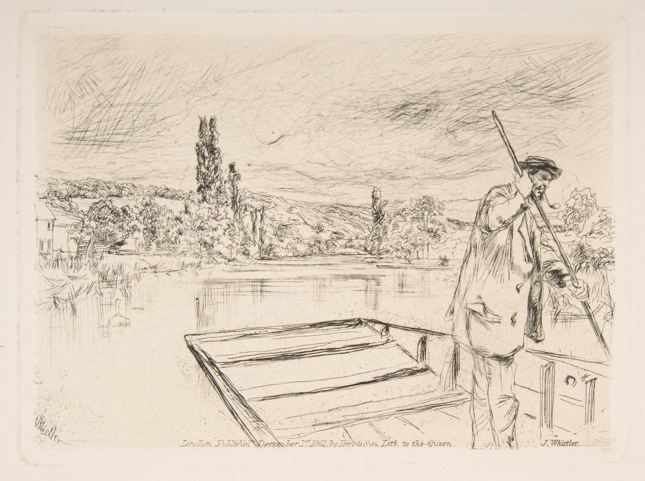 La barque à fond plat - James McNeill Whistler