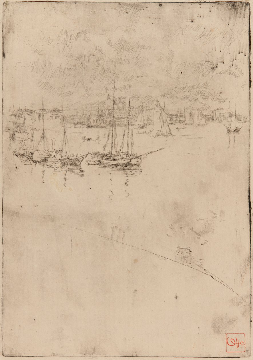 Le bateau à vapeur, Venise - James Abbott McNeill Whistler