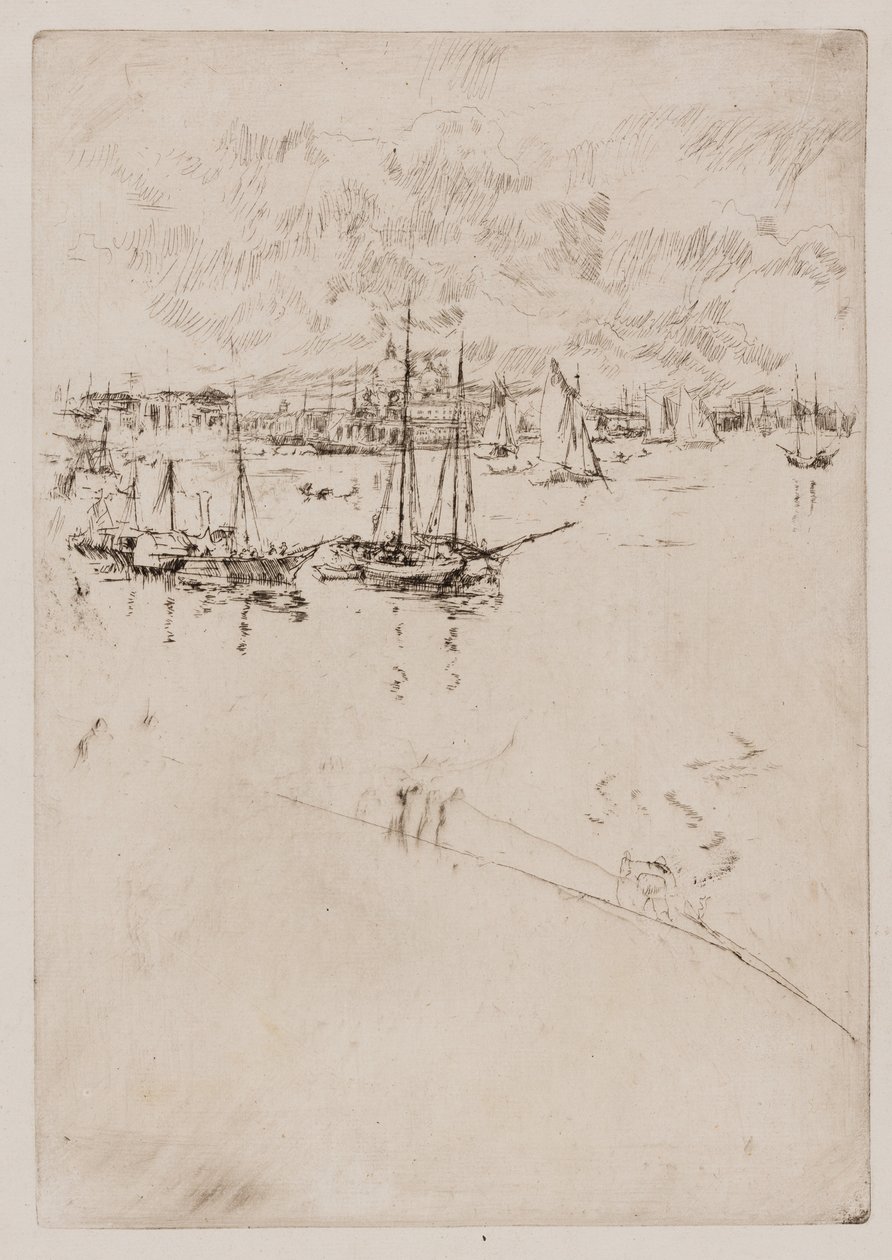 Le bateau à vapeur, Venise - James Abbott McNeill Whistler