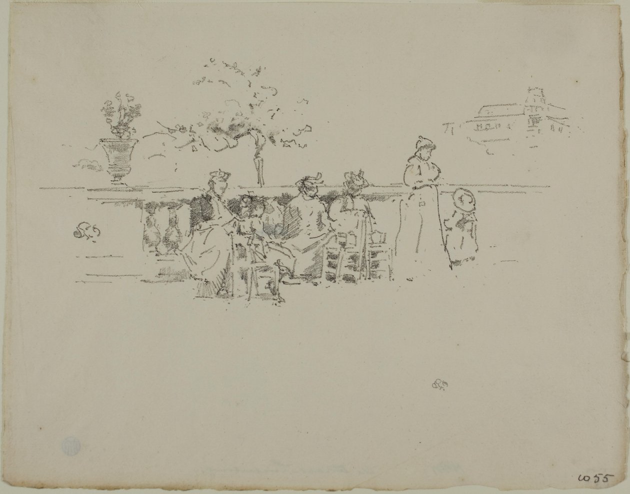 La terrasse, Luxembourg - James Abbott McNeill Whistler