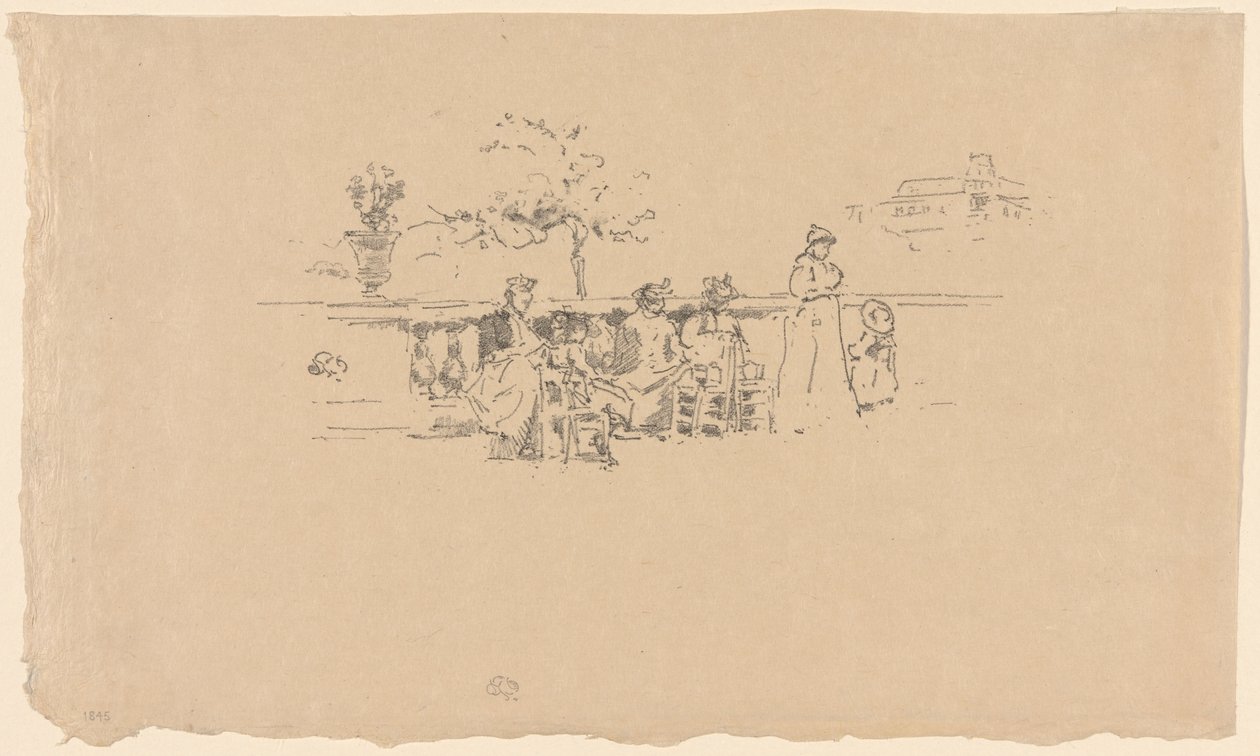 La Terrasse, Luxembourg - James Abbott McNeill Whistler