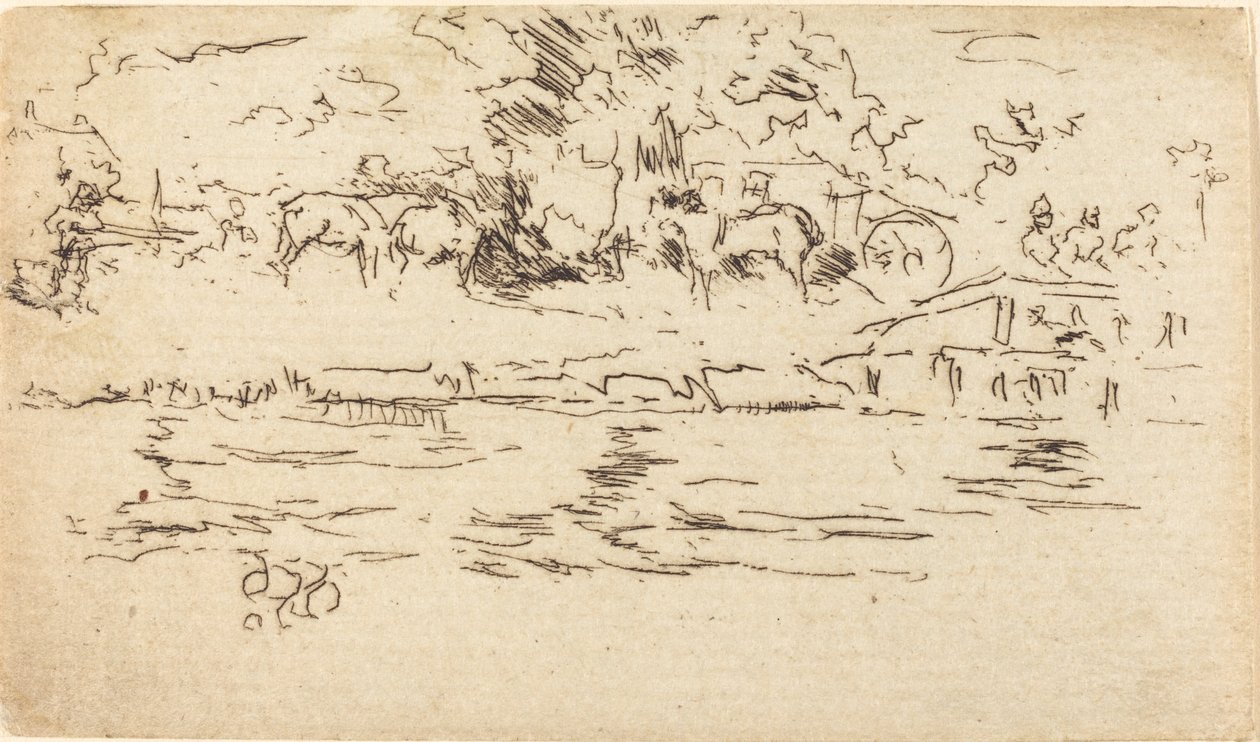 Le chemin de halage - James Abbott McNeill Whistler