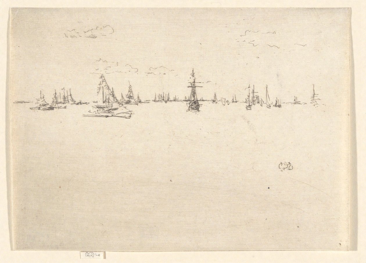 Le navire tourelle, de la série du Jubilé - James Abbott McNeill Whistler