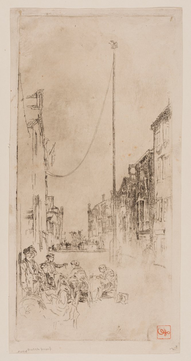 Le mât vénitien - James Abbott McNeill Whistler