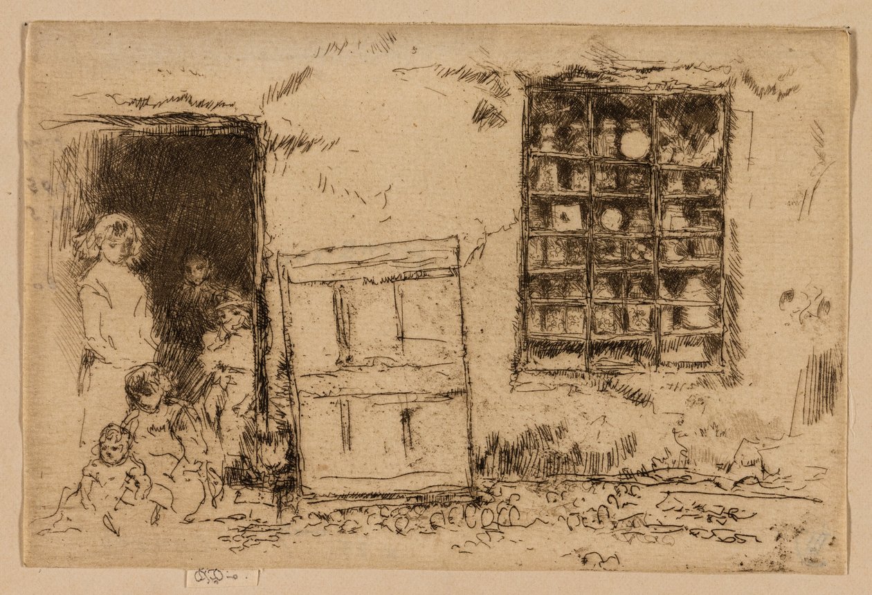 La boutique de douceurs du village - James Abbott McNeill Whistler