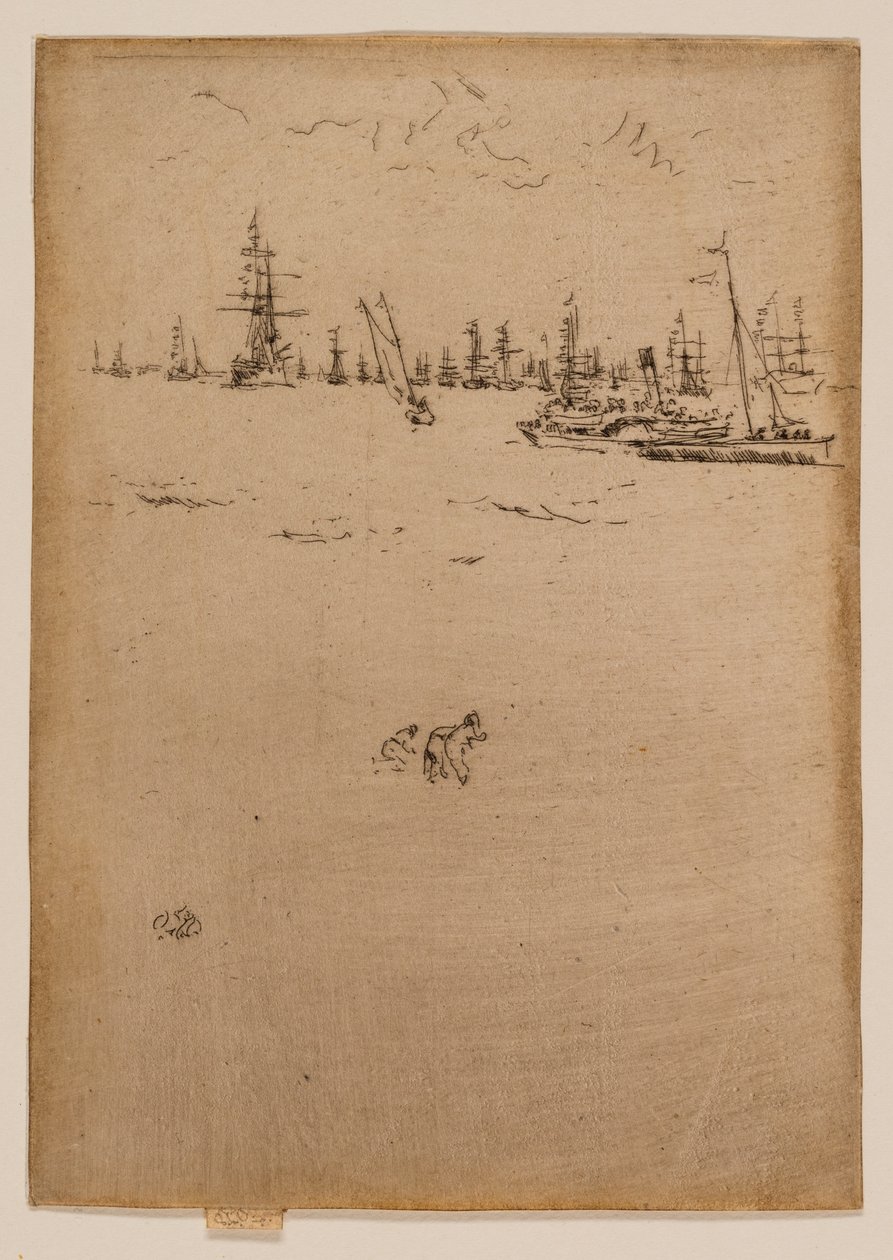Le bateau des visiteurs - James McNeill Whistler