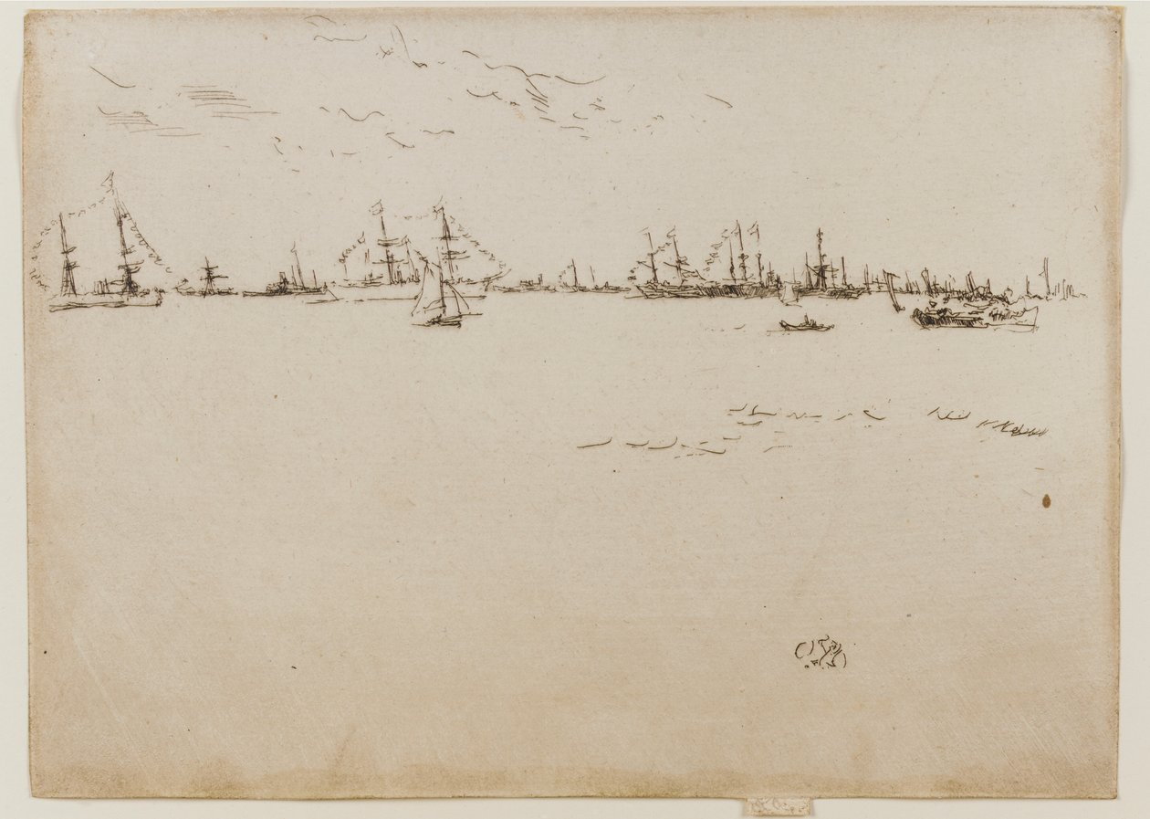 Navires de troupe - James Abbott McNeill Whistler