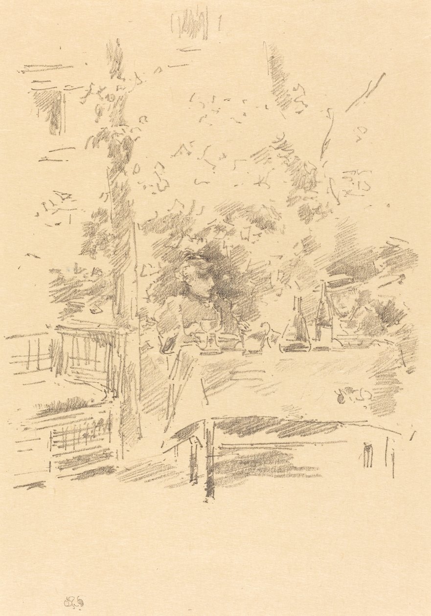 Tête-à-tête dans le jardin - James Abbott McNeill Whistler