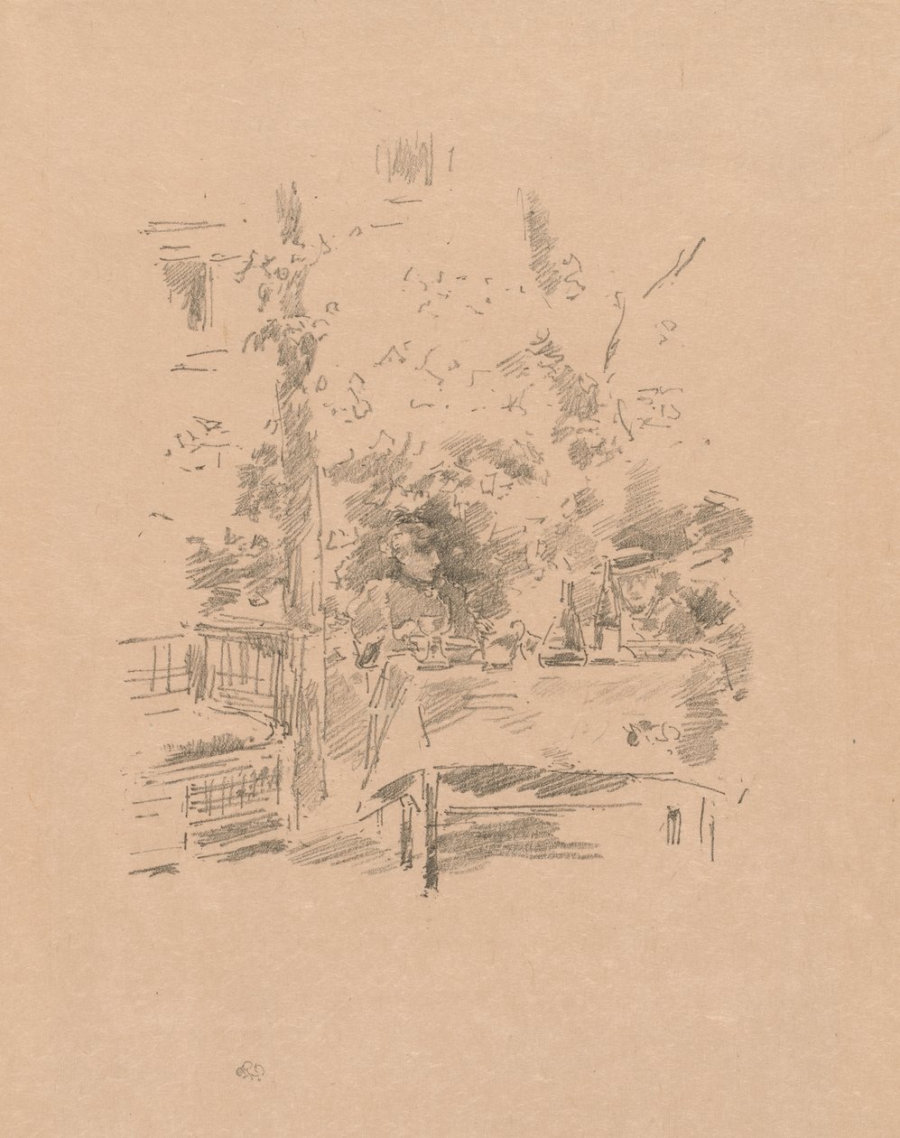 Tête-à-tête dans le jardin - James Abbott McNeill Whistler