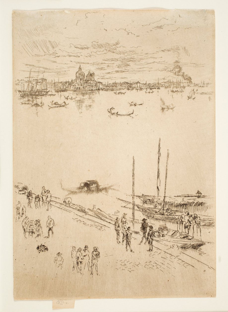 « Venise vue de face », tirée de la série « Vingt-six gravures », également connue sous le nom de « Deuxième série sur Venise » - James McNeill Whistler