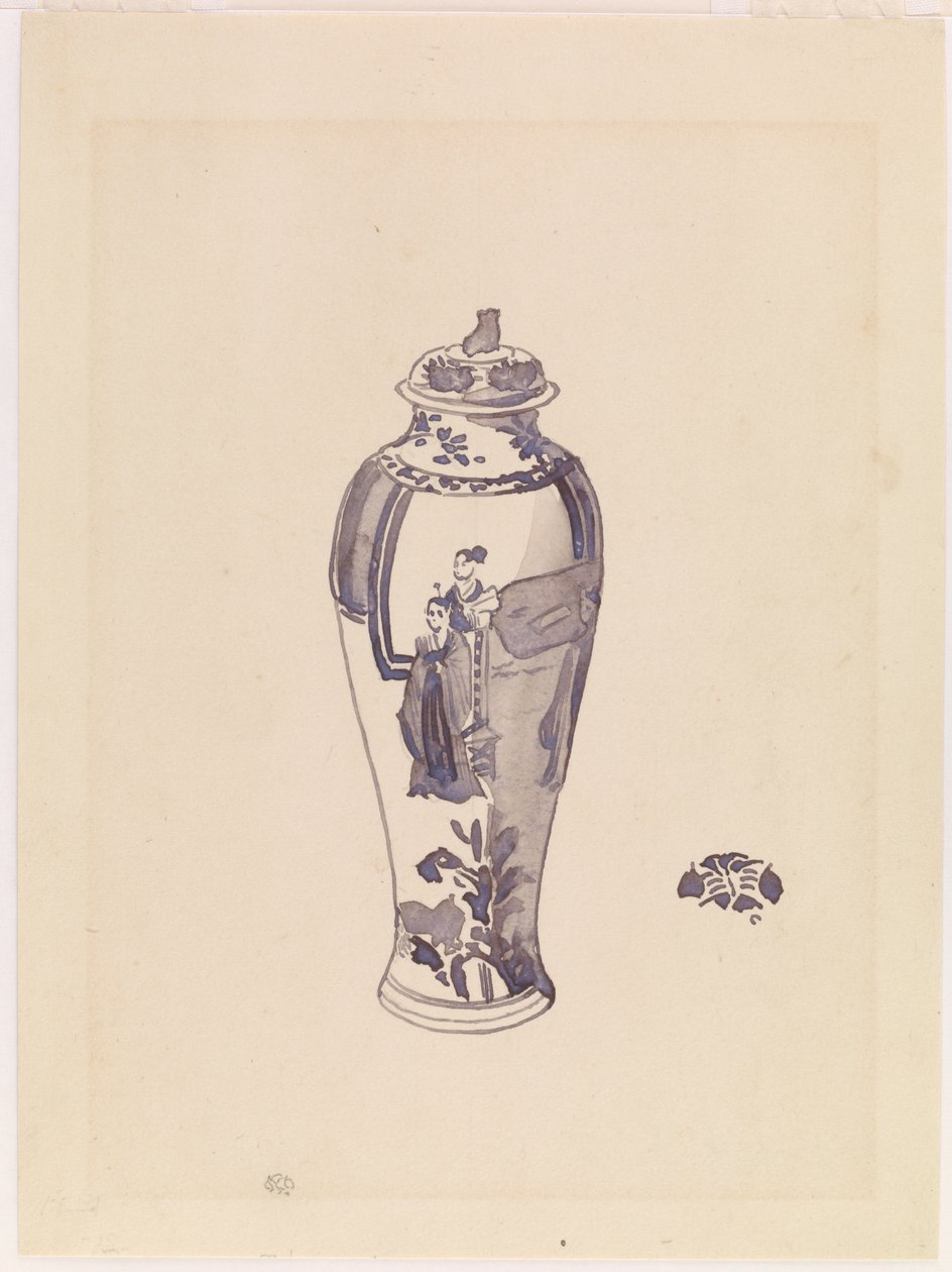 Vase avec corps légèrement bombé - James Abbott McNeill Whistler