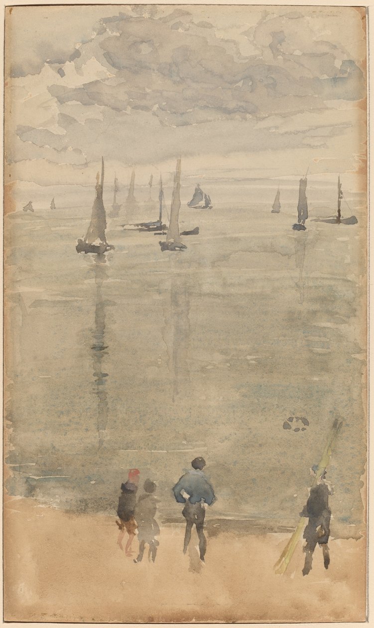 Violet...Le Retour des Bateaux de Pêche - James Abbott McNeill Whistler