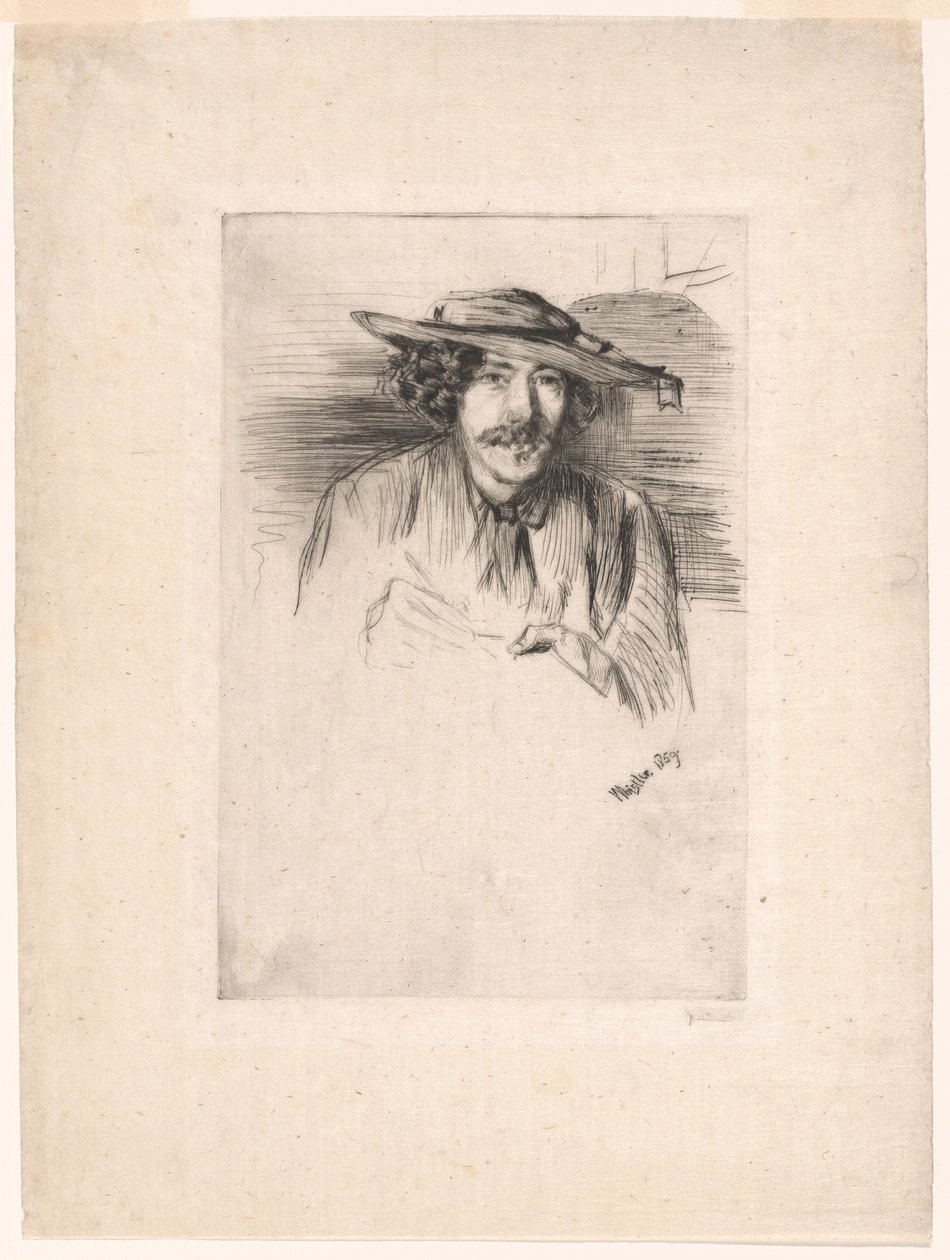 Whistler avec un Chapeau - James Abbott McNeill Whistler