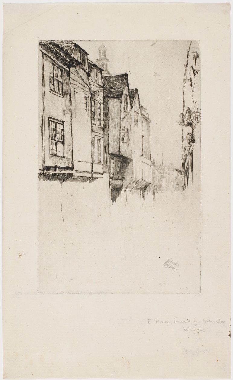 Rue Wych, Londres - James Abbott McNeill Whistler