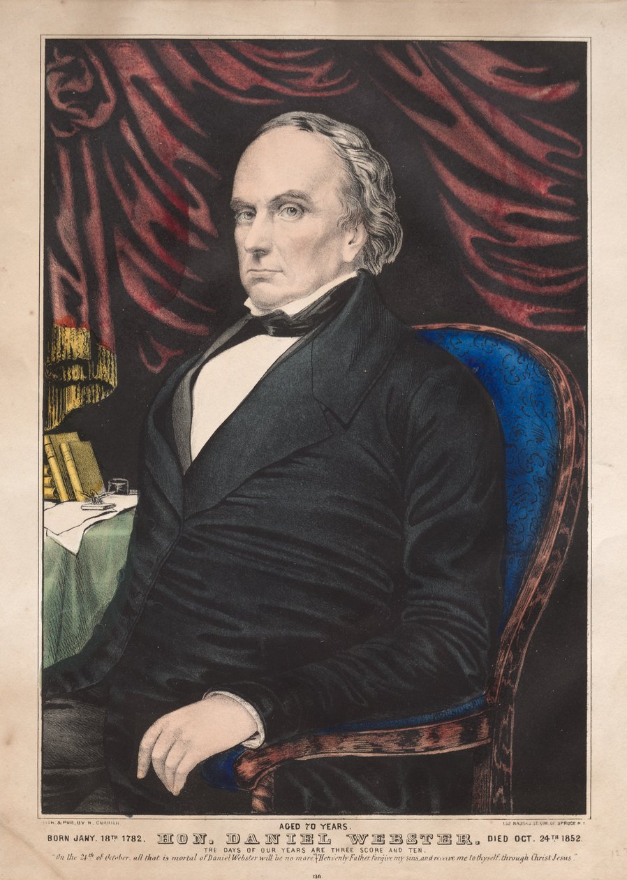 Hon. Daniel Webster, âgé de 70 ans - James Merritt Ives