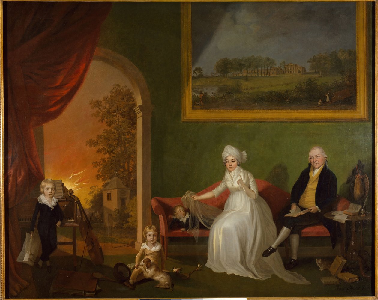 Portrait de Robert Mynors et sa famille, 1797 - James Millar