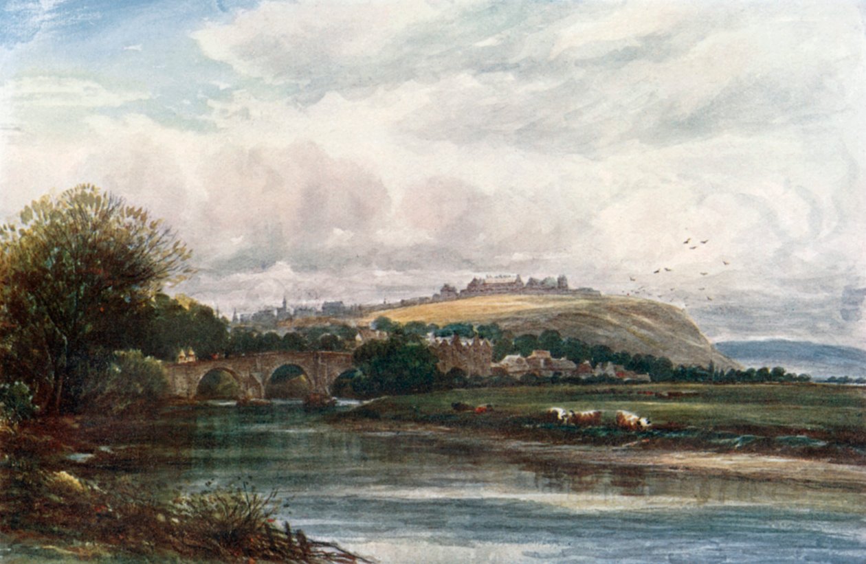 "Château de Stirling" (lithographie couleur) - James Orrock