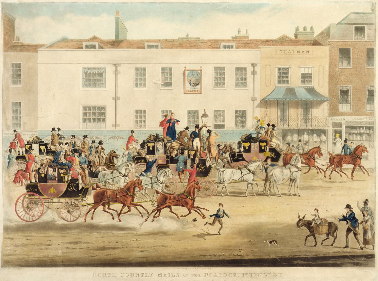 Courriers du Nord au Peakcock, Islington - James Pollard