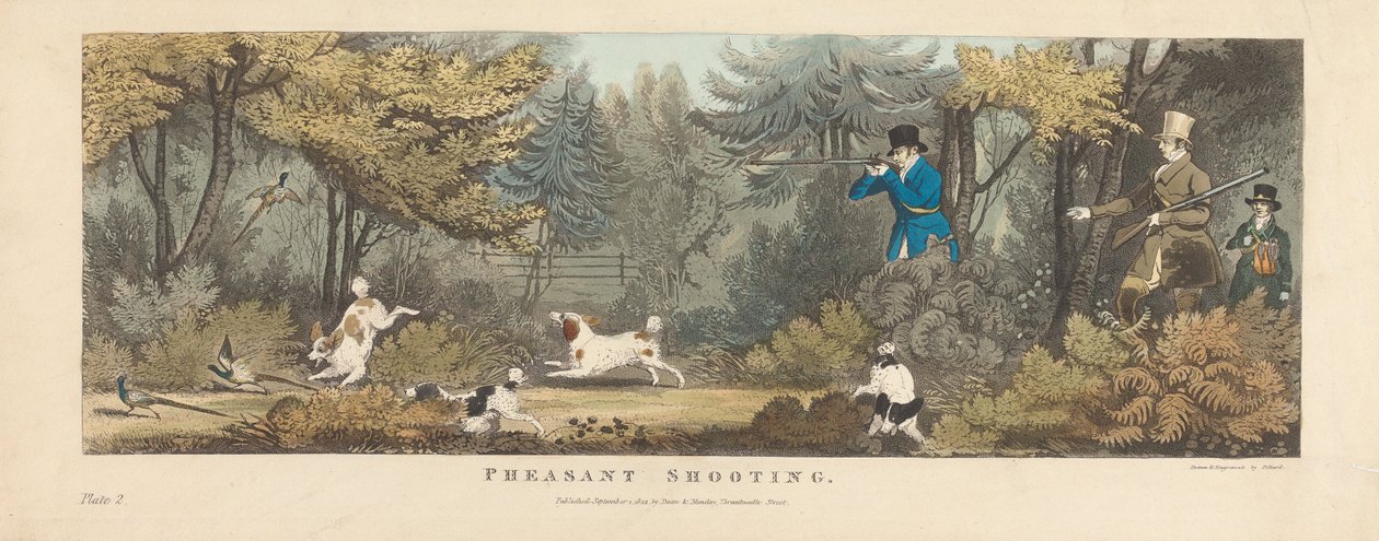Chasse [lot de six] :  2. Chasse au faisan - James Pollard
