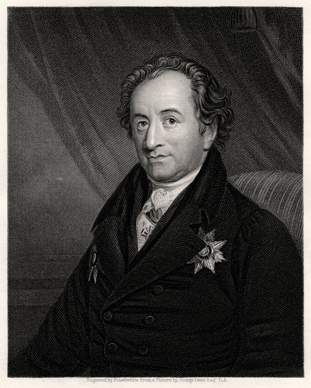 Johann Wolfgang von Goethe, poète, dramaturge et scientifique allemand, 19e siècle - James Posselwhite