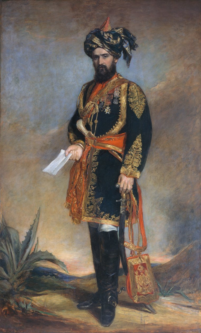 Colonel Probyn CB VC (1833-1924) ADC honoraire du vice-roi de l'Inde et ...