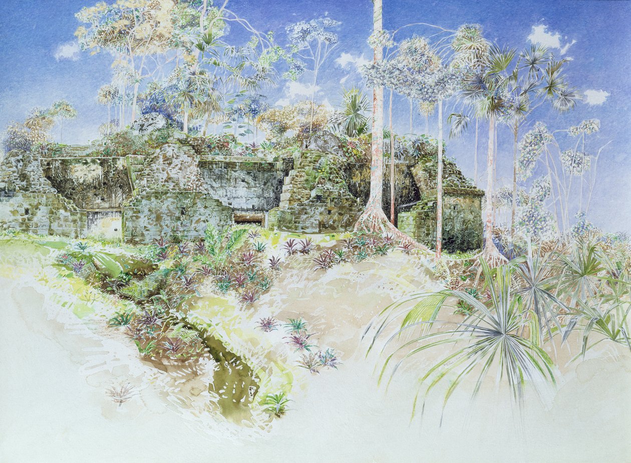 Temple en ruines, Tikal, Guatemala, 1984 - James Reeve