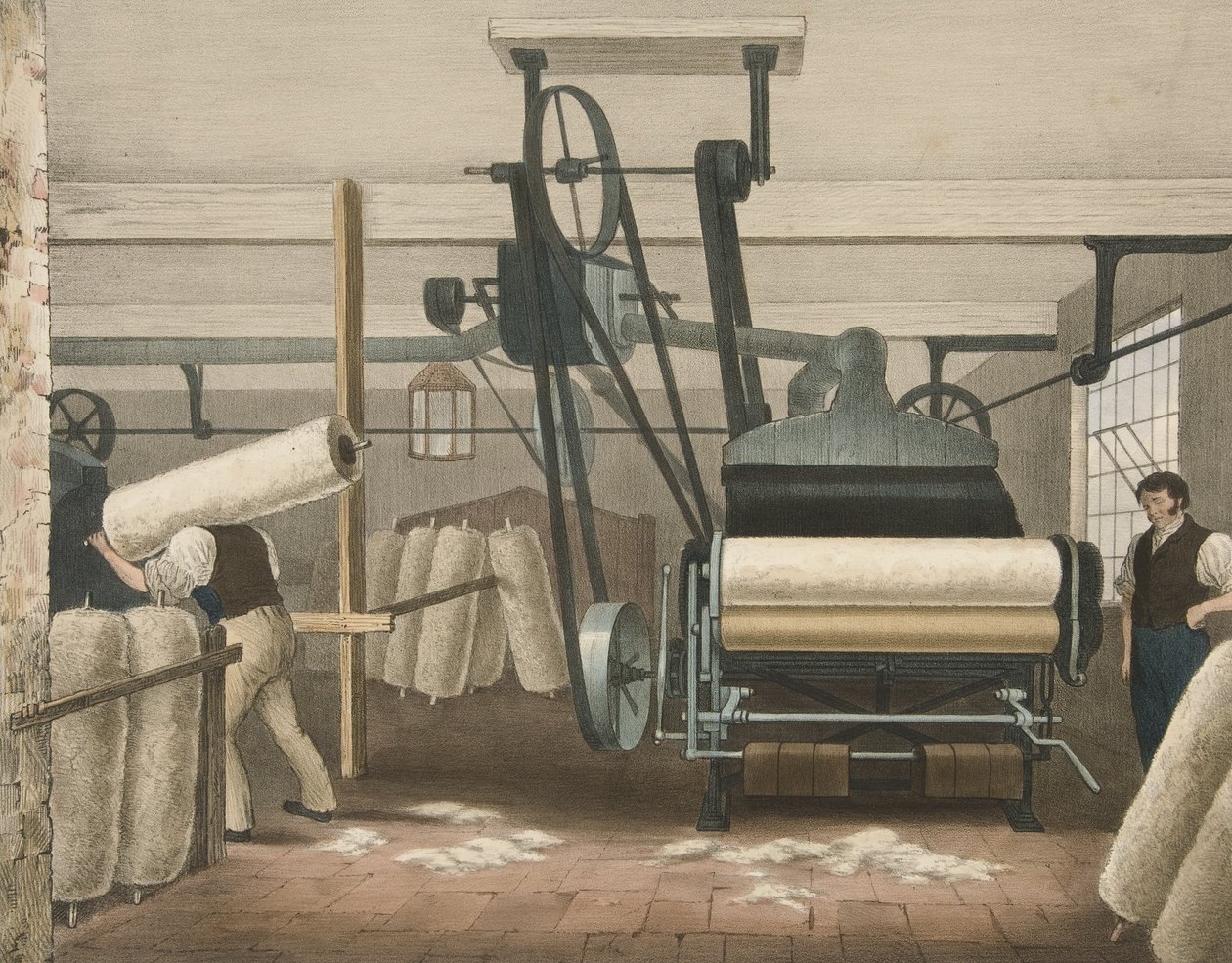 Cadre de Lap, Progrès du Coton No. 3, pub. 1840 - James Richard Barfoot