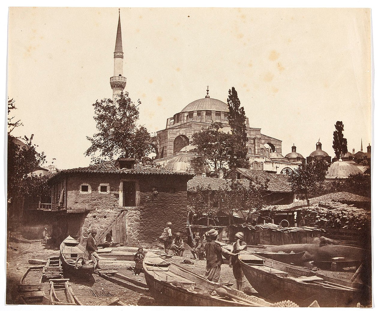 « Échelle de Tophanna » [Istanbul. Mosquée avec un minaret] - James Robertson