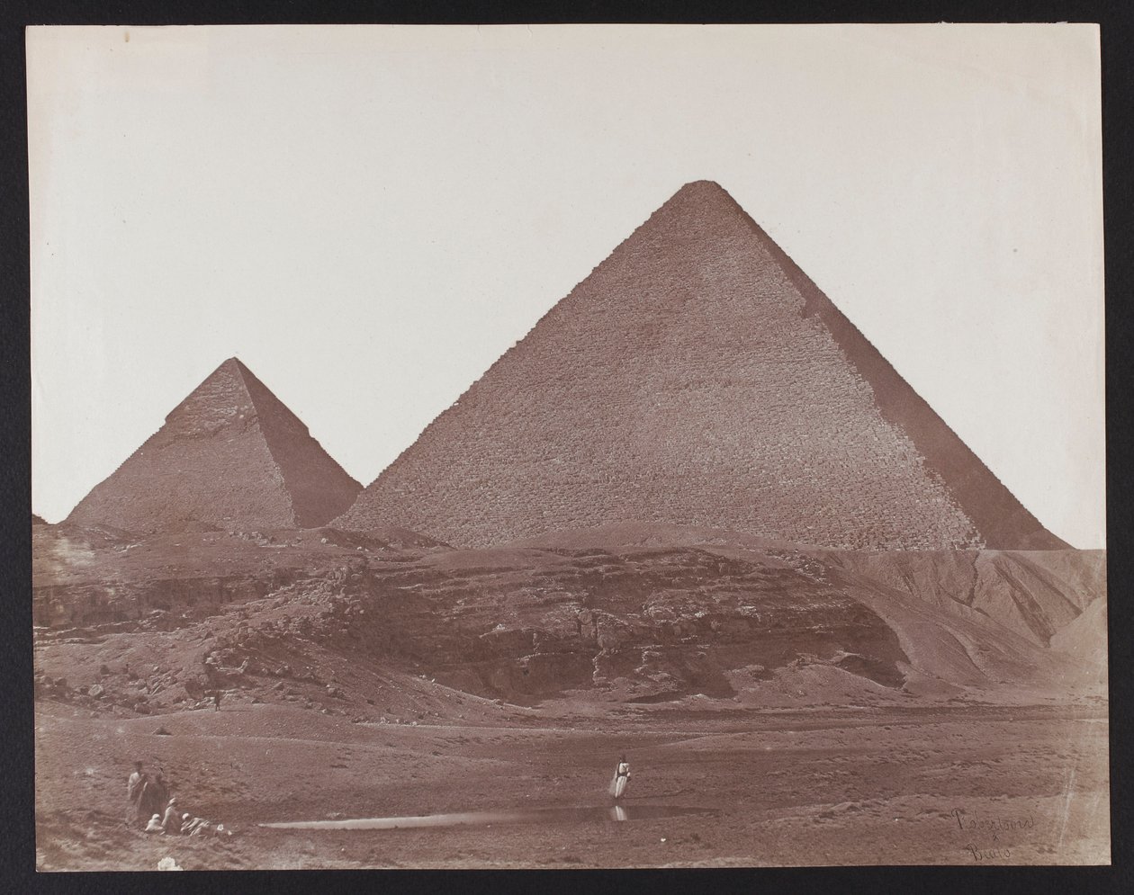 Égypte. Gizeh. Pyramides de Khéops et de Khéphren - James Robertson