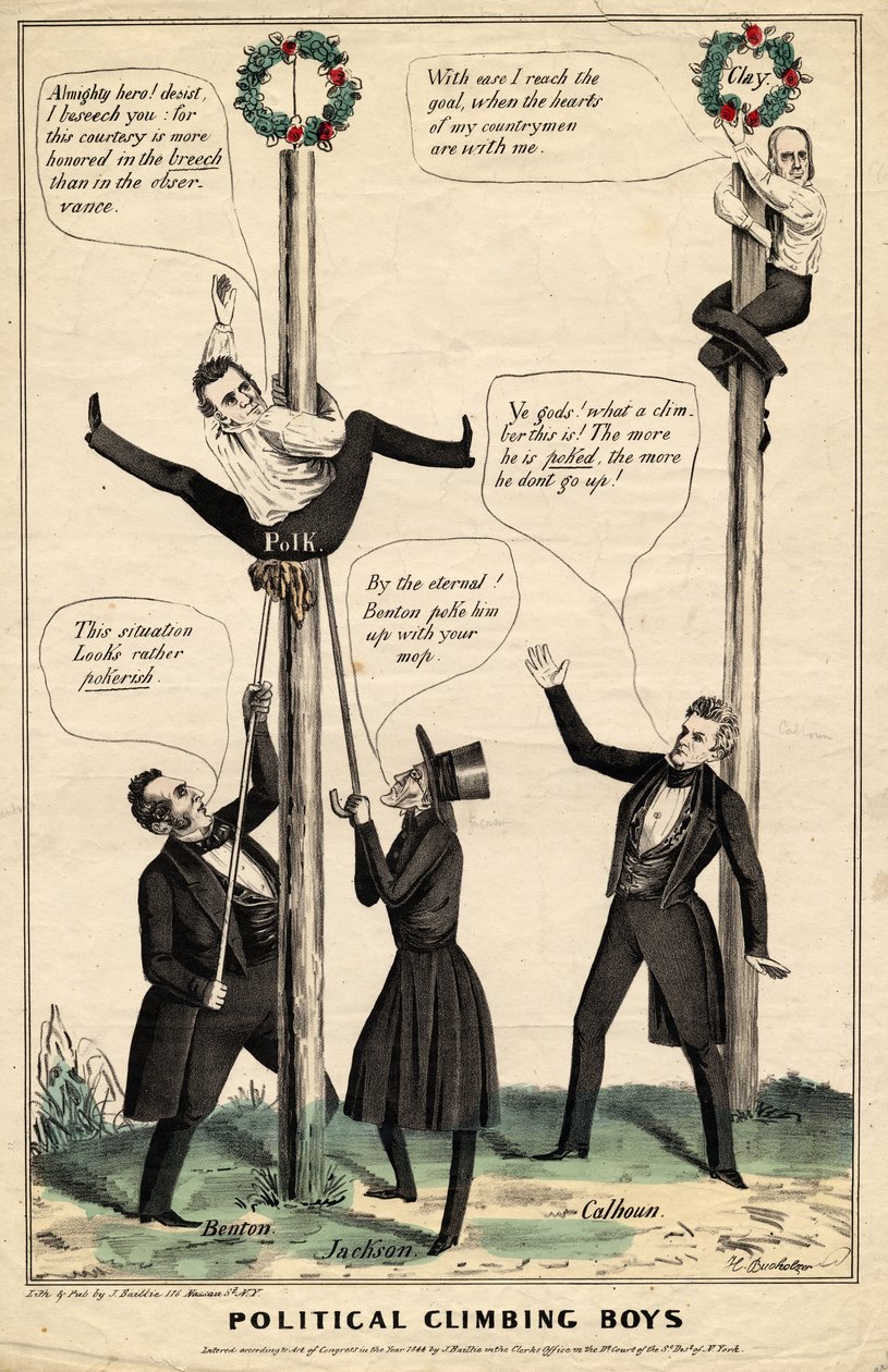Garçons grimpeurs politiques, publié par J Baillie, H Bucholzer, New York, 1844 - James S. Baillie