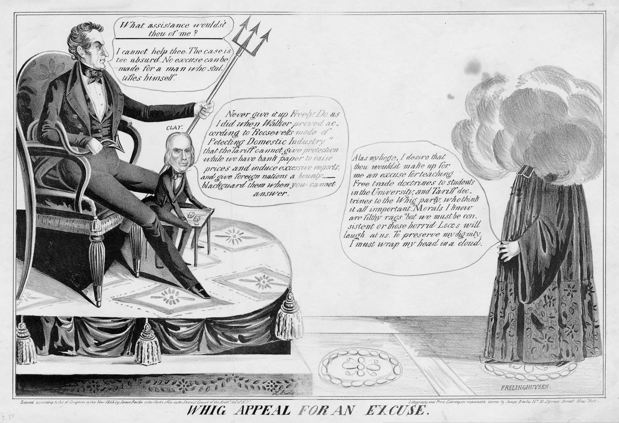 Appel Whig pour une excuse, publié par James Baillie, H Bucholzer, New York, 1844 - James S. Baillie