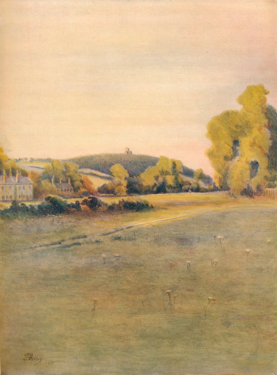 La chapelle de Sainte-Marthe, depuis Shalford Common, 1911 - James S Ogilvy