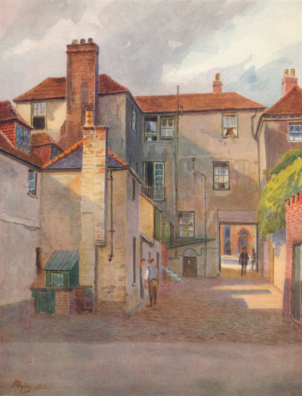 La cour du cygne, Reigate, 1912, 1914 - James S Ogilvy