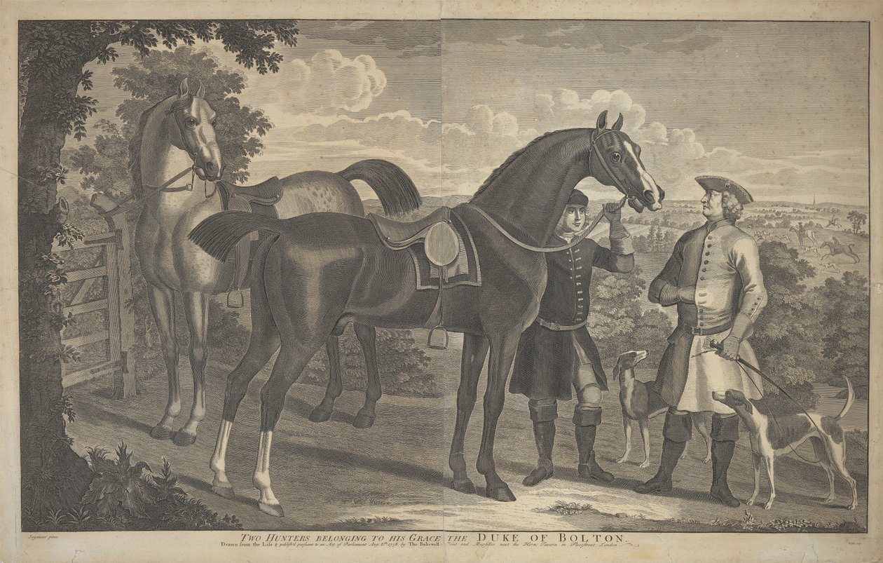 Deux chasseurs appartenant à Son Altesse le Duc de Bolton - James Seymour