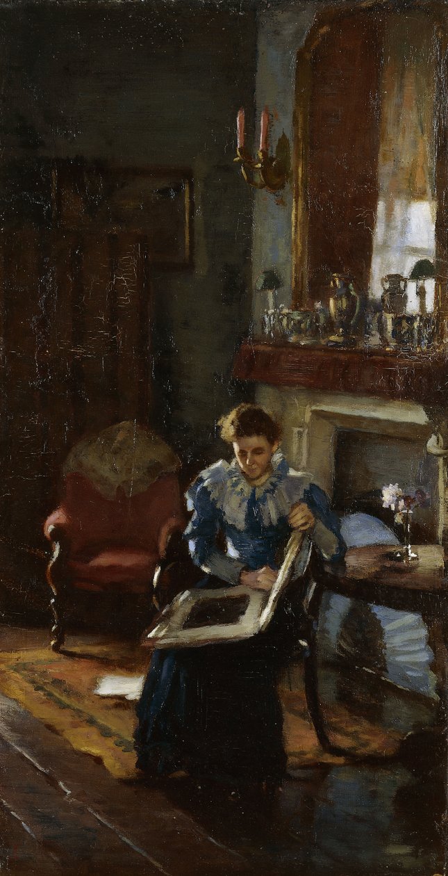 Un Intérieur de Dublin, vers 1915-20 - James Sinton Sleator