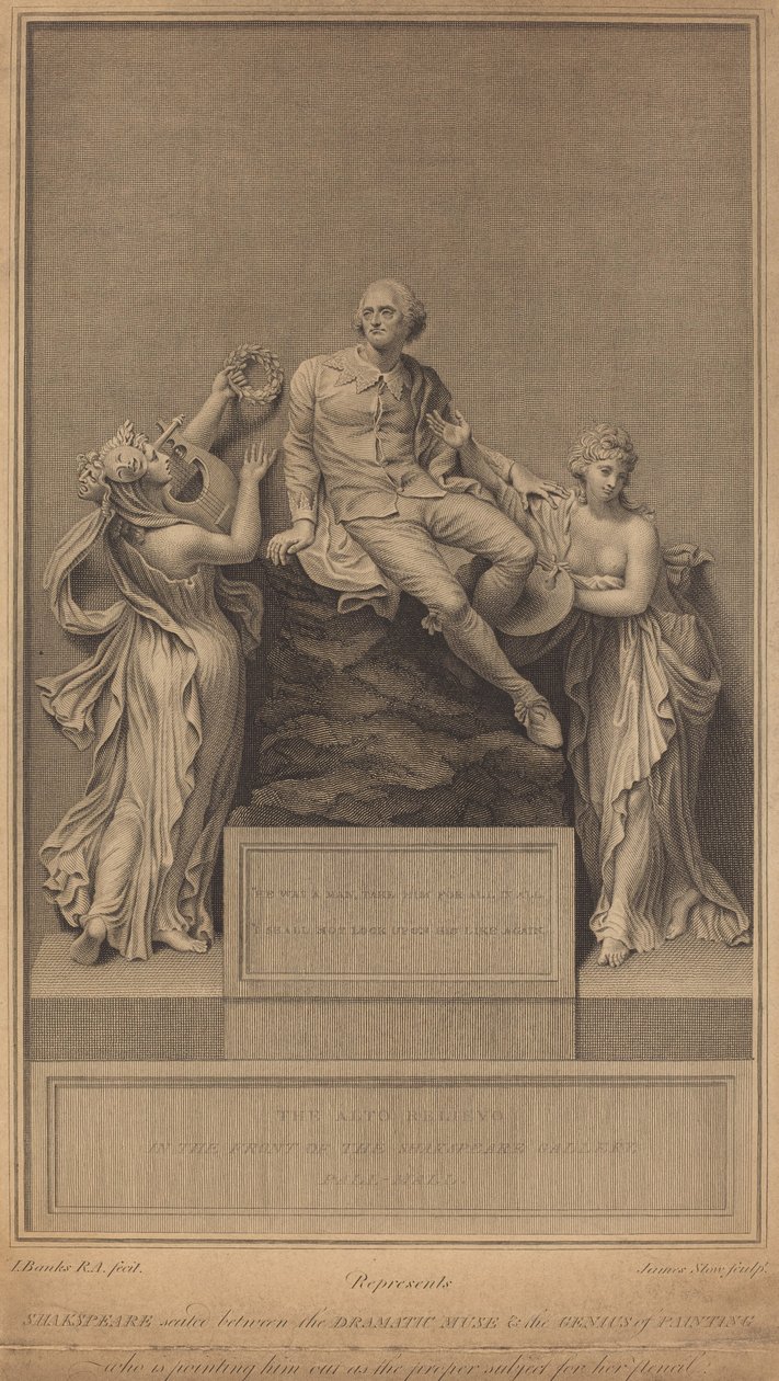Monument à William Shakespeare - James Stow after Thomas Banks