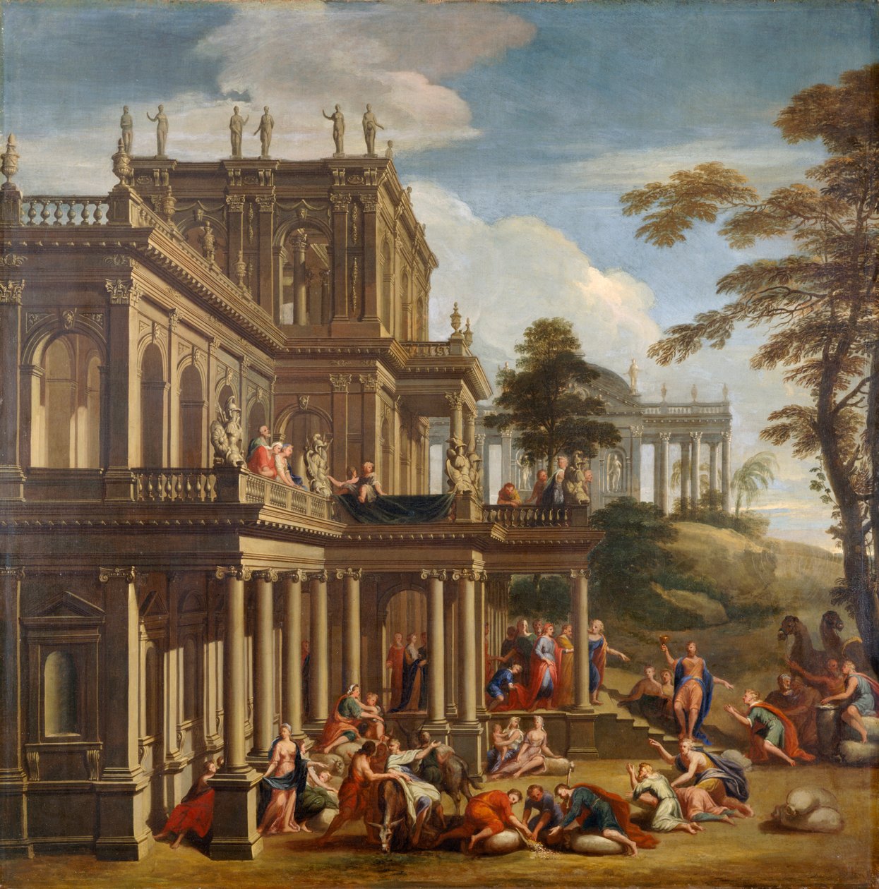 Joseph et ses frères - La découverte de la coupe vers 1705 - James Thornhill