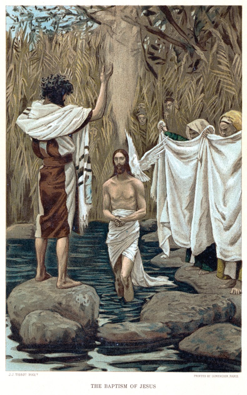 Baptême de Jésus par Jean-Baptiste, vers 1890 - James Tissot