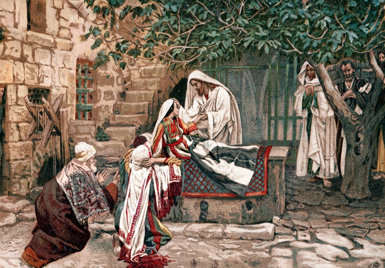 Christ ressuscitant la fille de Jaïre, gouverneur de la synagogue, d