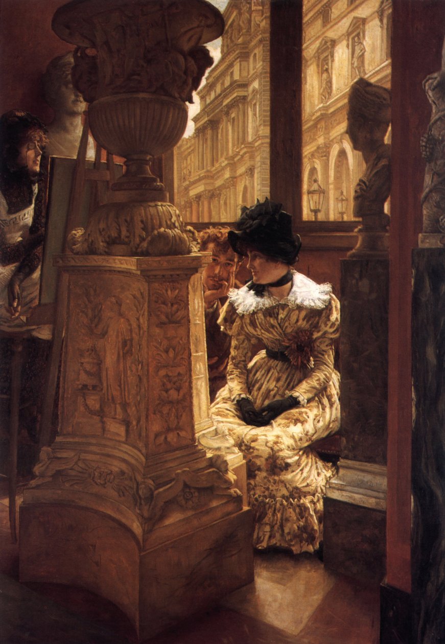 En el Louvre (L’Esthetique) - James Tissot