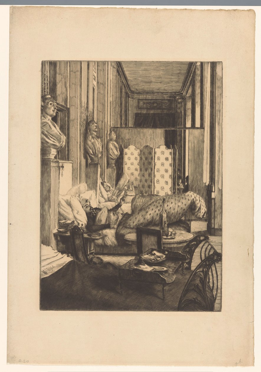 Foyer de la Comédie-Française pendant le Siège de Paris en 1870-1871 - James Tissot