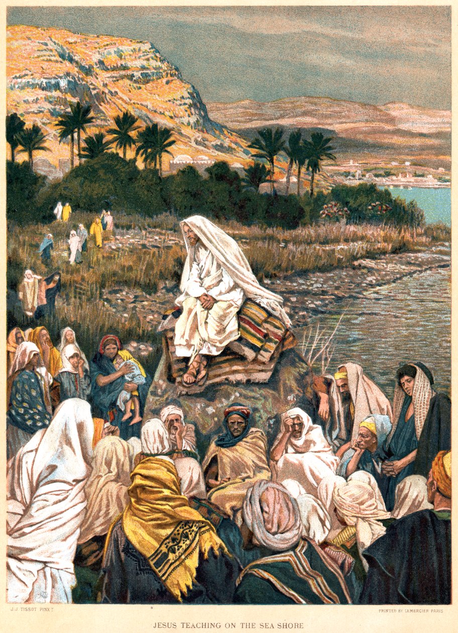 Jésus enseignant sur le rivage, vers 1890 - James Tissot