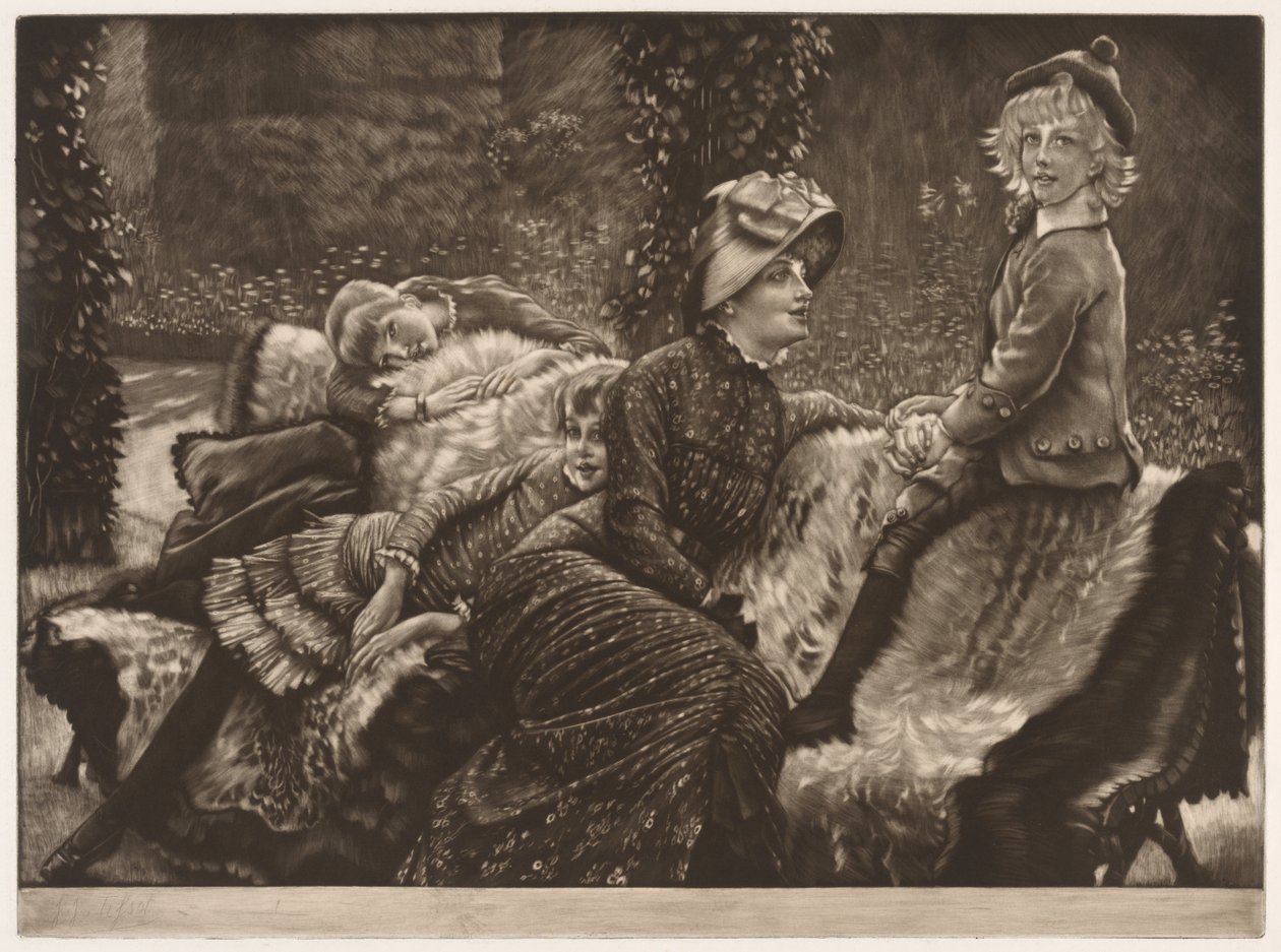Le banc de jardin - James Tissot