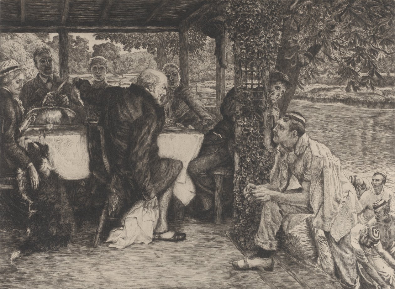 La parabole du fils prodigue, No. IV: Le veau gras, 1882 - James Tissot