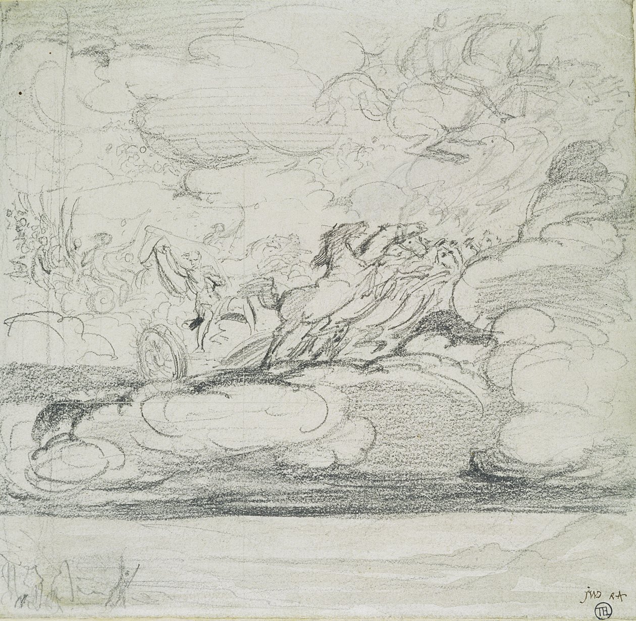 Élie jetant son manteau - James Ward