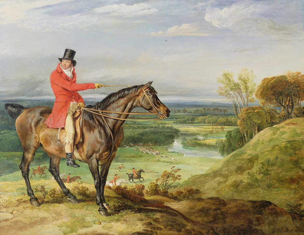 John Levett chassant dans le parc de Wychnor, Staffordshire - James Ward
